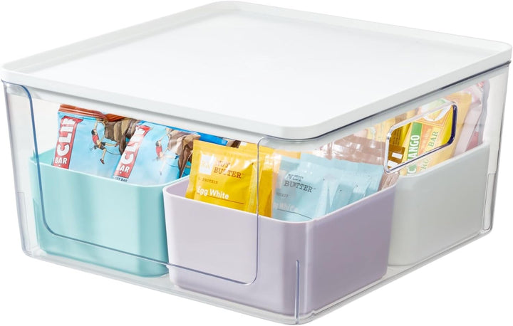 iDesign Aufbewahrungsbox mit 4 Trennboxen, Vorratsbehälter by Rosanna Pansino, Plastikbox aus recyce