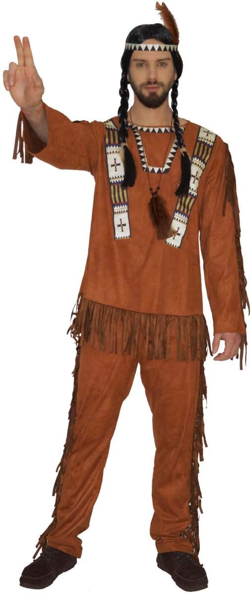 MAYLYNN Kostüm Indianerin Indianer Indianerkostüm Nodyn, Herren Grösse L L Herren, L Herren