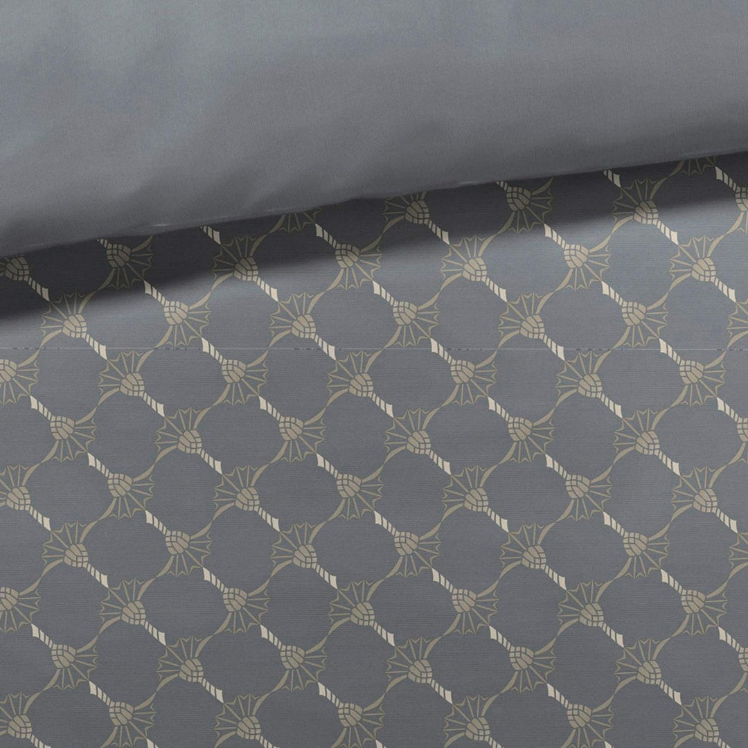 Joop, Mako-Satin-Bettwäsche, Kornblumen-Muster mit nuancierten Farben 40 x 80 grau 40x80 Stein, 40x8