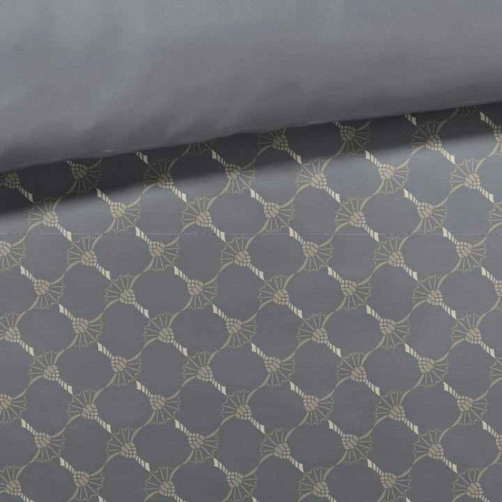Joop, Mako-Satin-Bettwäsche, Kornblumen-Muster mit nuancierten Farben 40 x 80 grau 40x80 Stein, 40x8