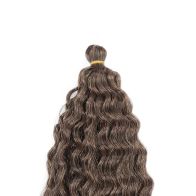 Deep Twist Crochet Hair Wasserwelle Twist Haarbündel Synthetische lockige Flechtfrisur Haarverlänger