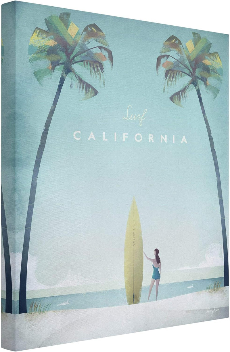 Bilderwelten Leinwandbild Reiseposter California 40 x 30cm Canvas 40cm x 30cm - Canvas, 40cm x 30cm