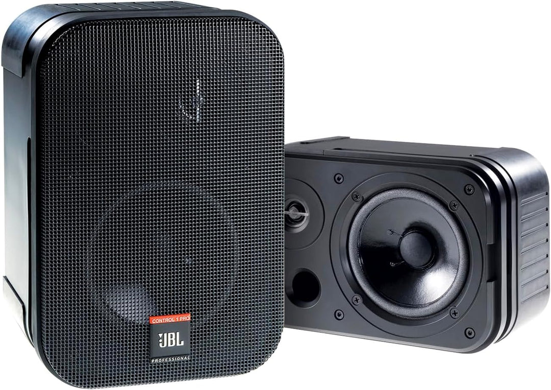 JBL C1Pro Nahfeldmonitor mit Halter Schwarz, 1 Stück, 9.30 x 6.30 x 5.60 inches, schwarz
