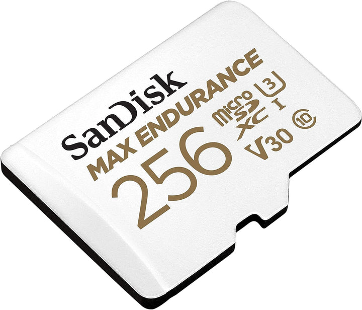 SanDisk MAX ENDURANCE microSDXC Speicherkarte mit Adapter 256 GB (Für Dashcams und Heimüberwachungss