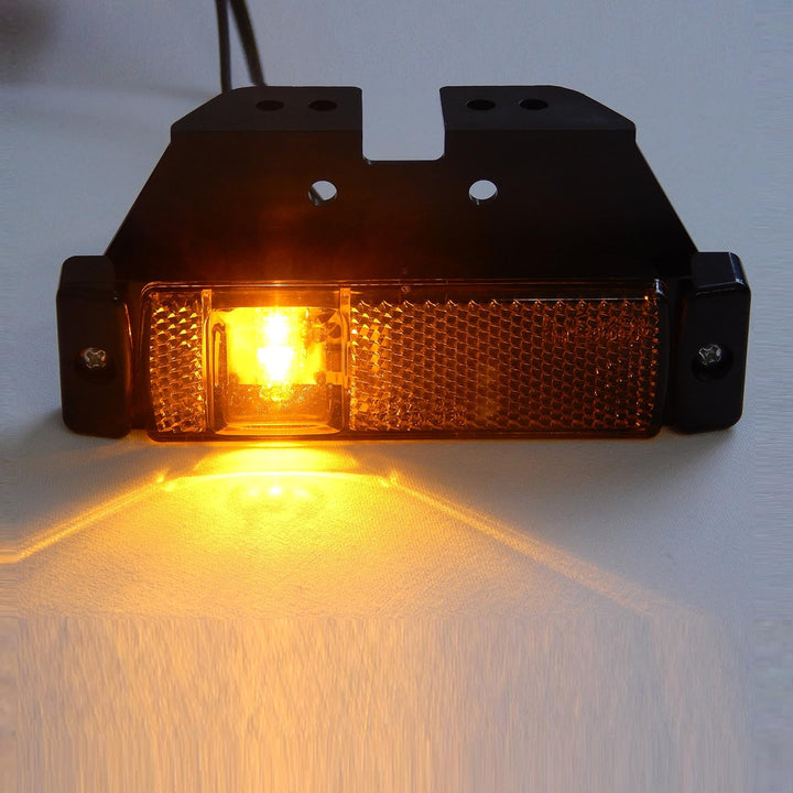 LED-MARTIN® 6er Sparset SU5 Umrissleuchte - inkl. Halter - gelb/orange - zugelassen für den Strassen