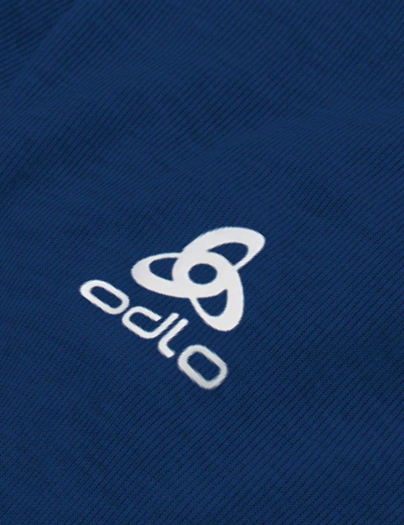 Odlo Kinder ACTIVE WARM TREND Baselayer Langarm-Shirt mit Rundhals, Estate Blue - Graphic FW20, 128