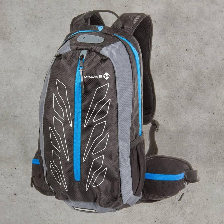 M-Wave BP BACK Biker Spezial-rucksack ohne Trinkblase Blau, ohne Trinkblase Blau