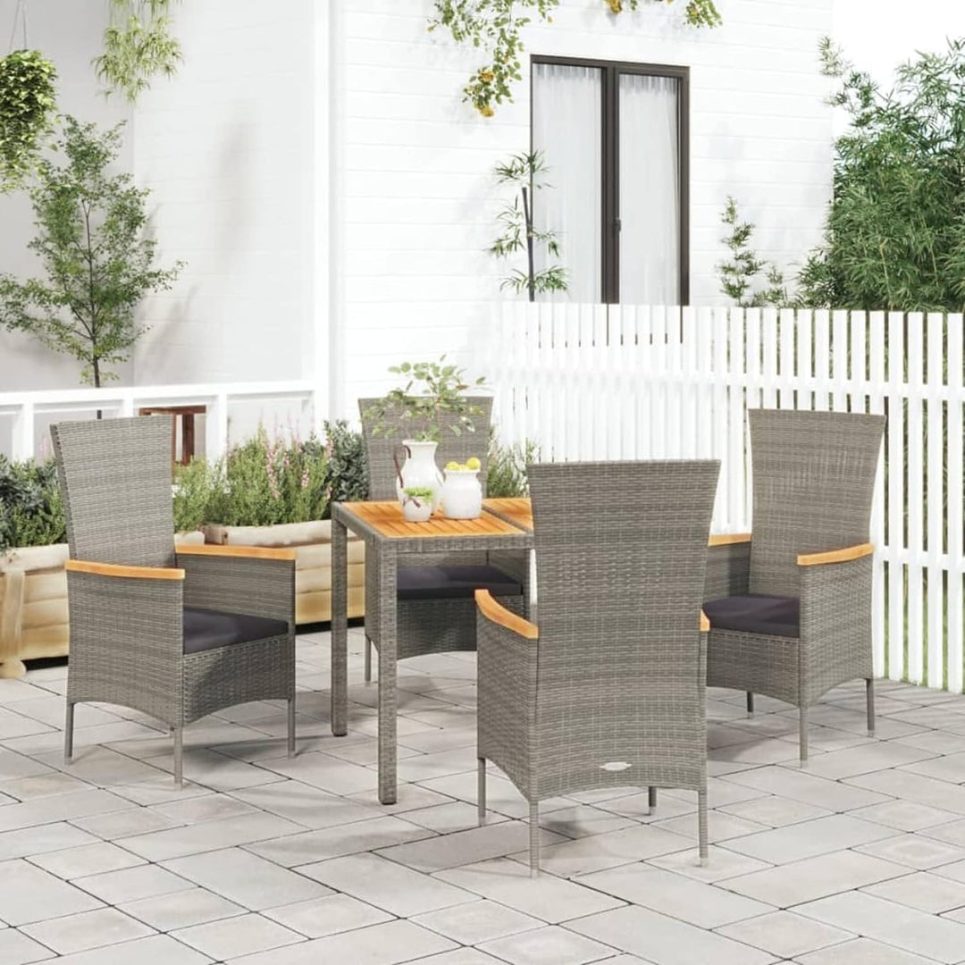 Tidyard 5-TLG. Garten Essgruppe, Sitzgruppe Garten 4 Personen, Terrassenmöbel, Gartenmöbel, Esstisch