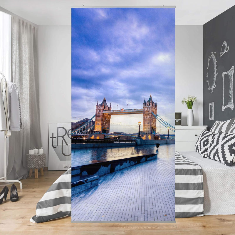 Bilderwelten Raumteiler Cityhall London 250x120cm ohne Halterung 250x120cm without hanger, 250x120cm