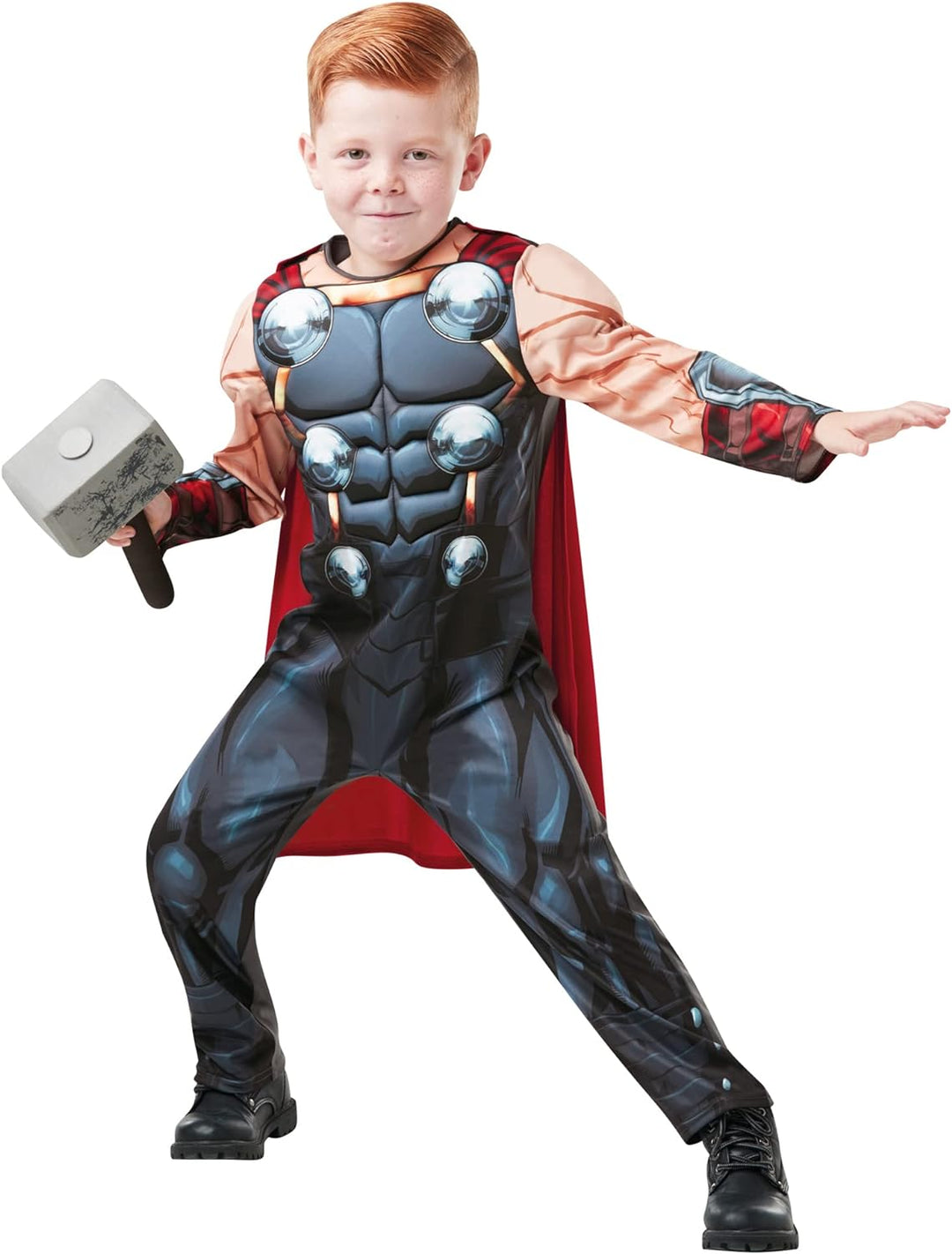 Rubie 's 640891 9–10 Marvel Avengers Thor Deluxe Kind Kostüm, Jungen, one size Einheitsgrösse, Einhe