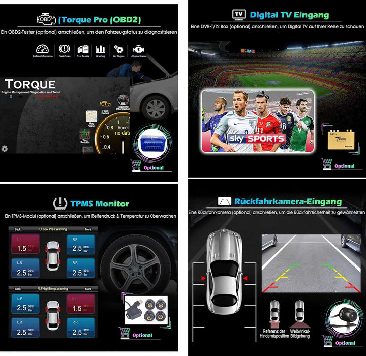 GONFEN Android 11 Autoradio Für Mercedes Benz C-Klasse W203 CLC Klasse C180 CLK Klasse W209 Unterstü