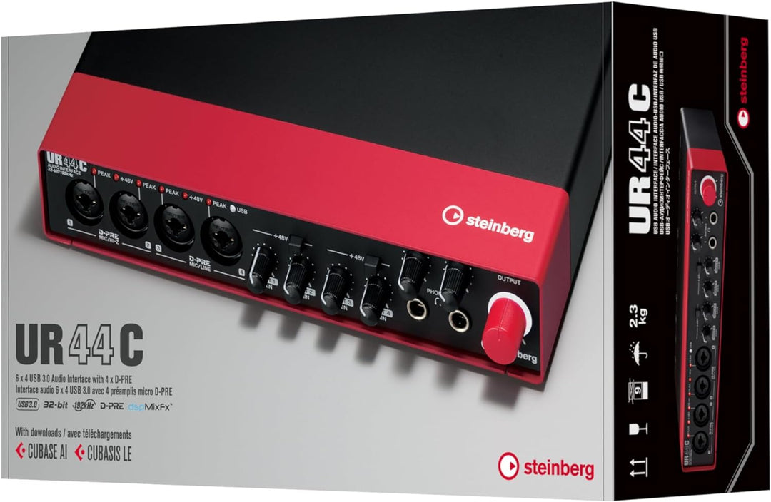 Steinberg UR44C EU - USB 3 Audio Interface incl MIDI I/O & iPad connectivity -RED-