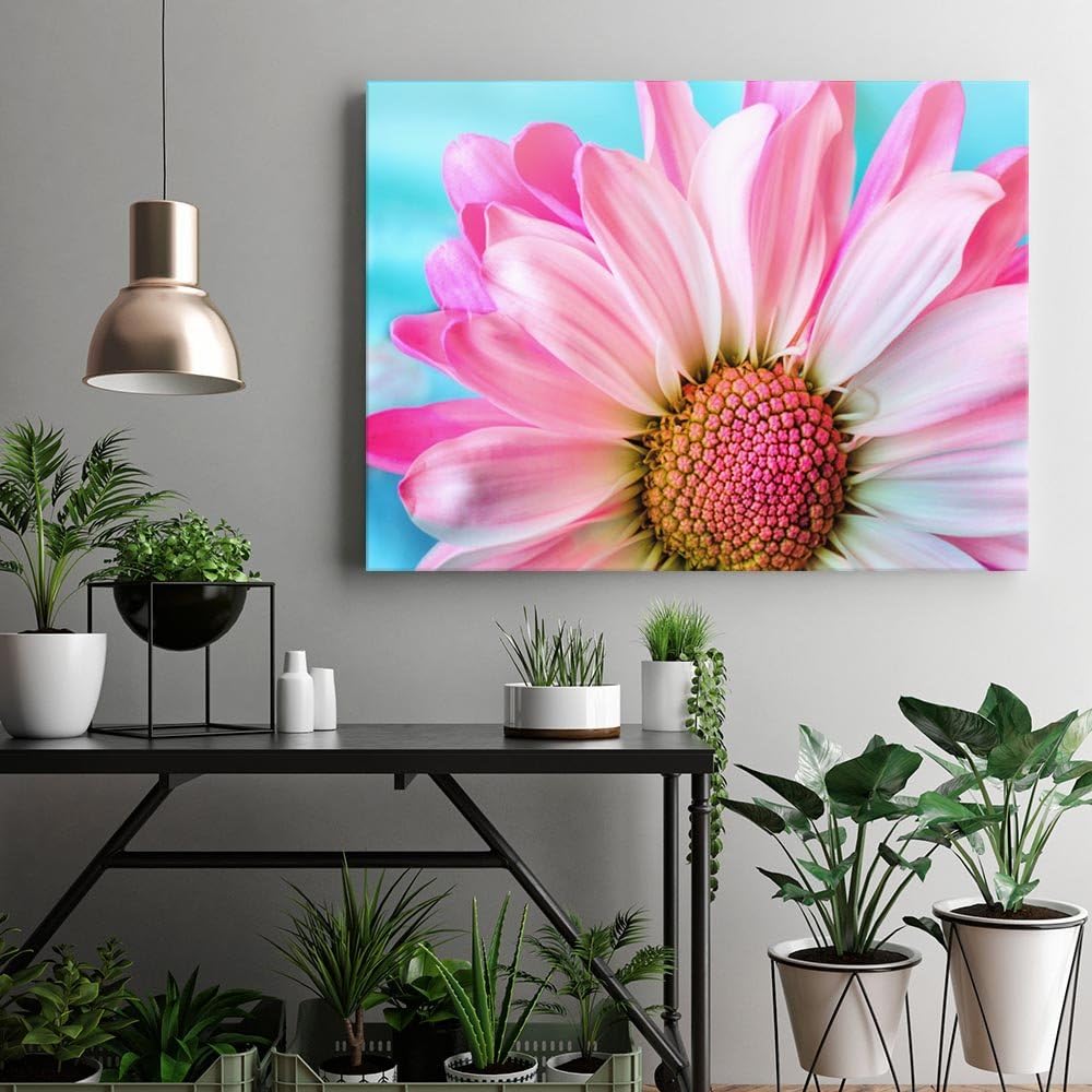 Feeby. BLUME Bild auf Leinwand Grösse: 60x80 cm, 1 Teilig Leinwanbild Wandbild Kunstdrucke Wanddeko