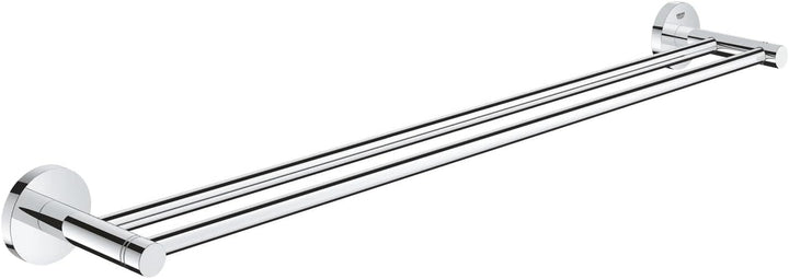 GROHE Start - Doppel- Badetuchhalter (Stichmass 600mm, Material: Metall, inkl. Schrauben und Dübel),
