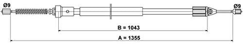 ATE 24.3727-1076.2 Seilzug, Feststellbremse