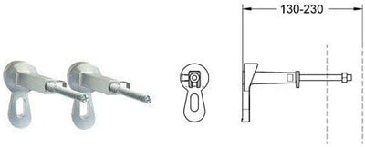 GROHE Rapid SL - 3 in 1 Set für WC (mit Schnellverstellung und Höhensicherung, tiefenverstellbar, Zu