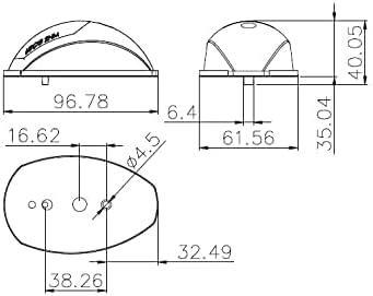 Osculati 11.039.21 EVOLED Navigationslichter mit Energiesparenden, Silber, Grösse 112.5