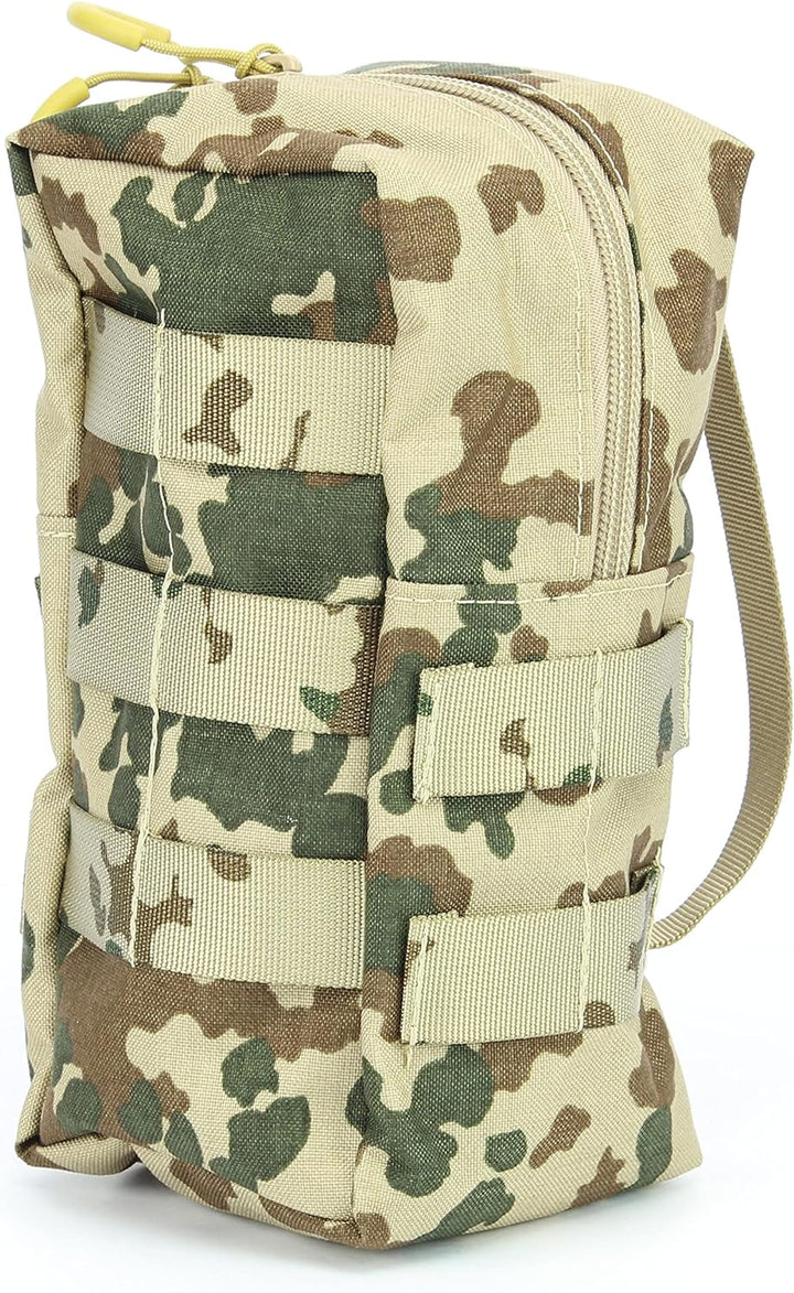 Zentauron Reissverschlusstasche Small mit MOLLE-System I BW-Tasche, Rucksack Zusatztasche aus Cordur
