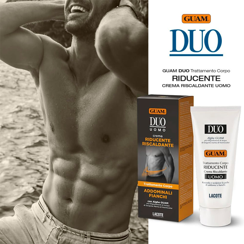 Guam, Herren Reduzierende Duo-Creme mit Guam-Algen, wärmende Creme, strafft und formt die Haut von B