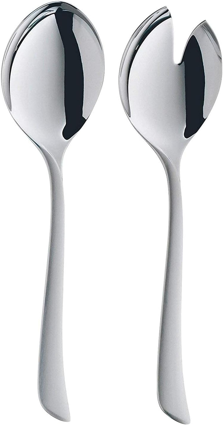 WMF Virginia Salatbesteck Edelstahl 23,8 cm, Salatgabel, Servierlöffel, Cromargan protect teilmattie