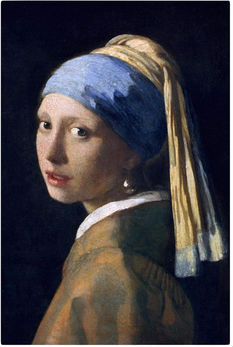 Bilderwelten Leinwandbild Jan Vermeer Van Delft Mädchen mit dem Perlenohrgehänge, 60 x 40 cm 60cm x