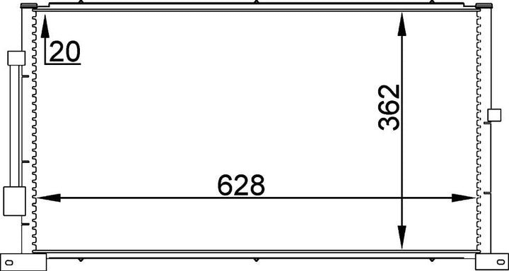 MAHLE AC 258 000P A/C-Kondensator BEHR PREMIUM LINE