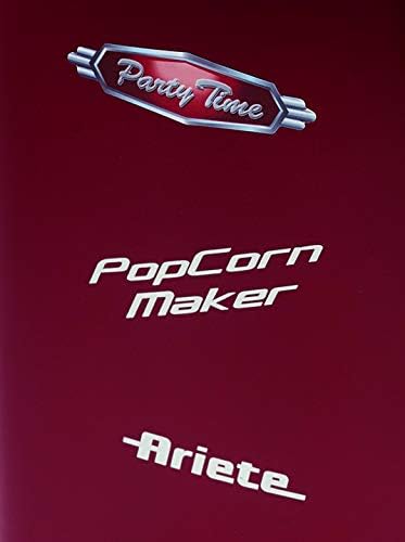 ARIETE 16071X2955 2955 Popcornmaschine Funny Time, Kunststoff, rot, Funny Time