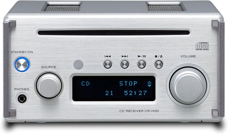 Teac CR-H101DAB(S) Mikro CD/DAB+ Receiver mit CD Player, DAB/UKW Radio, Bluetooth, USB, Streaming, H