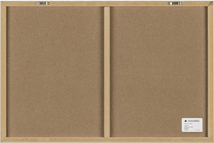 Navaris Magnettafel Magnetpinnwand Memoboard zum Beschriften - 60x40 cm Notiztafel div. Designs - Ta