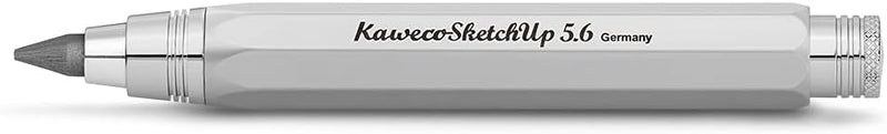 Kaweco Sketch Up Fallbleistift Satin Chrome 5,6 mm 5B I Minenbleistift aus massivem Metall in oktogo