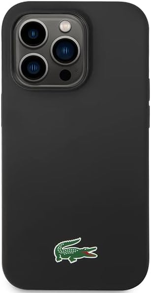 Lacoste LCHMP14LSLOK Hülle für iPhone 14 Pro 6.1" Schwarz hardcase Silicone
