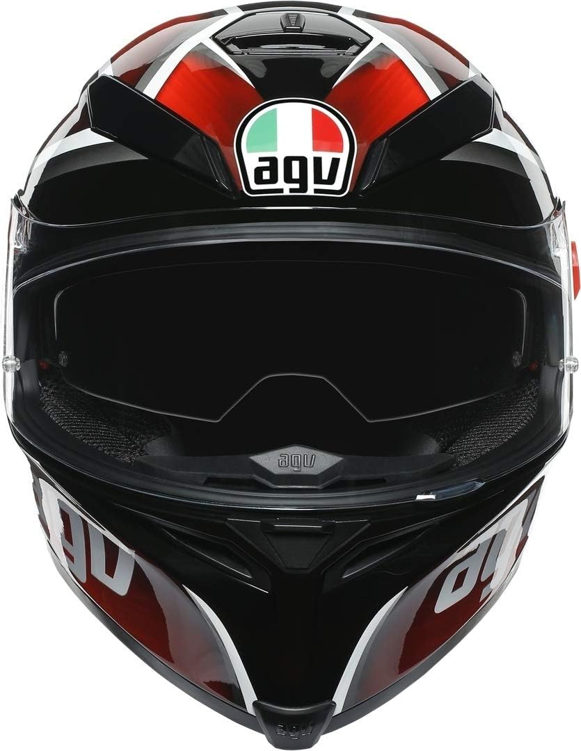 AGV K-5 S Tempest Helm schwarz/rot XXL (63/64) XXL schwarz / rot, XXL schwarz / rot