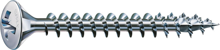 SPAX Universalschraube, 4,0 x 25 mm, 1000 Stück, Kreuzschlitz Z2, Linsensenkkopf, Vollgewinde, 4CUT,
