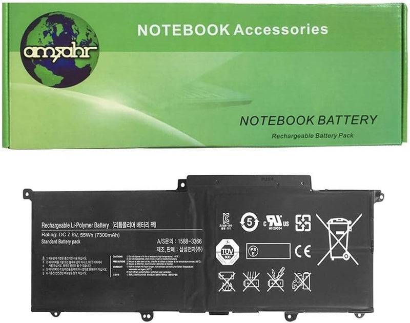 Amsahr PLXN4AR-02 Ersatz Batterie für Samsung AA-PBXN4AR, AA-PLXN4AR, 900X3C-A02DE (7.6V, 7300mAh, 5