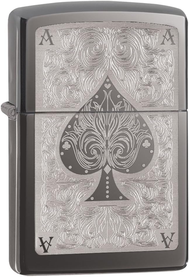 Zippo 28323-150 ACE Filigree Feuerzeug, Schwarz, One Size