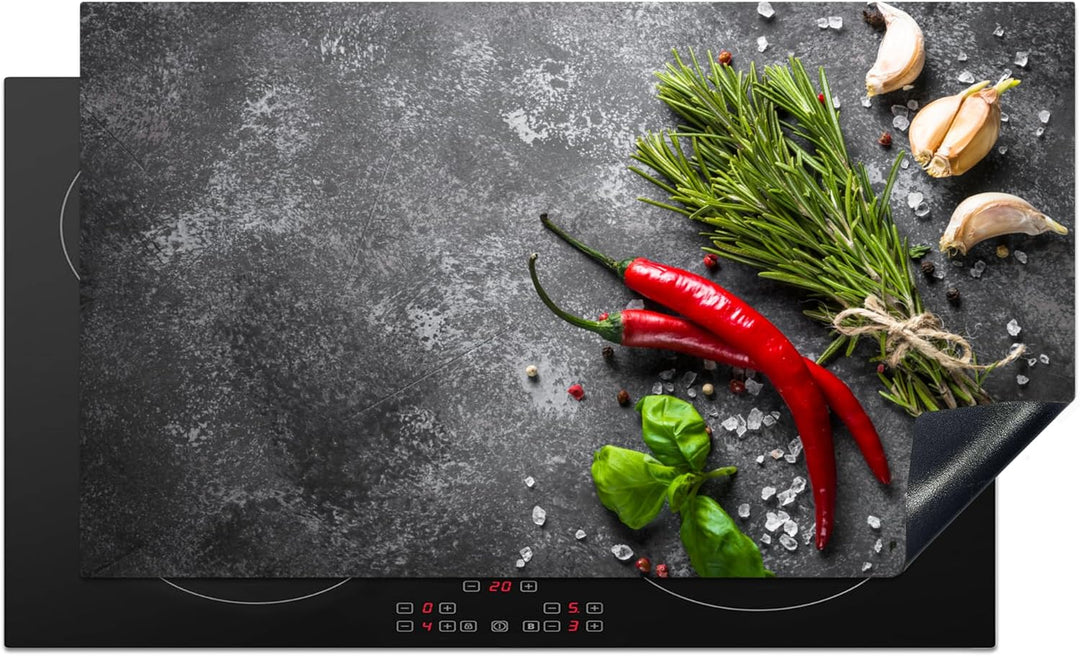 KitchenYeah© Herdabdeckplatte Einteilig Küche Kochfeld Abdeckung Ceranfeld Herdplattenabdeckung Aufr