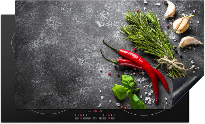 KitchenYeah© Herdabdeckplatte Einteilig Küche Kochfeld Abdeckung Ceranfeld Herdplattenabdeckung Aufr