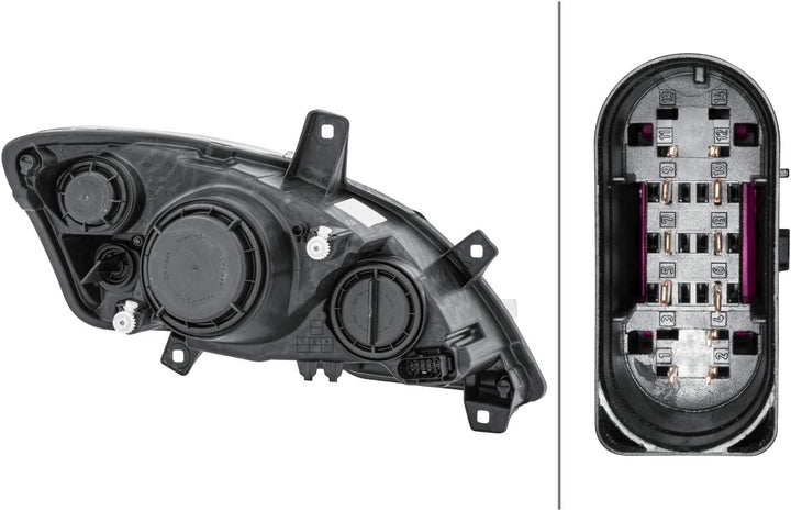 HELLA 1EG 009 627-011 Halogen-Hauptscheinwerfer - links - für u.a. Mercedes-Benz Vito / Mixto Box (W