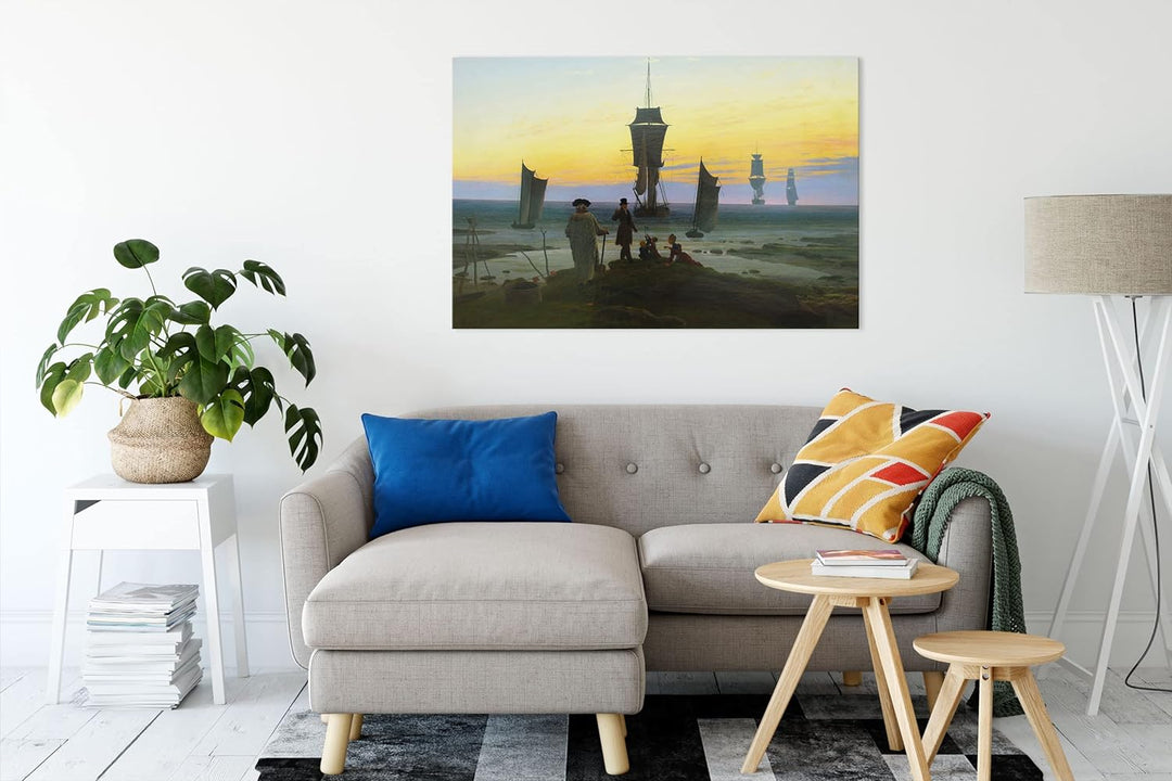 Caspar David Friedrich - Die Lebensstufen als Leinwandbild / Grösse: 100x70 cm / Wandbild / Kunstdru