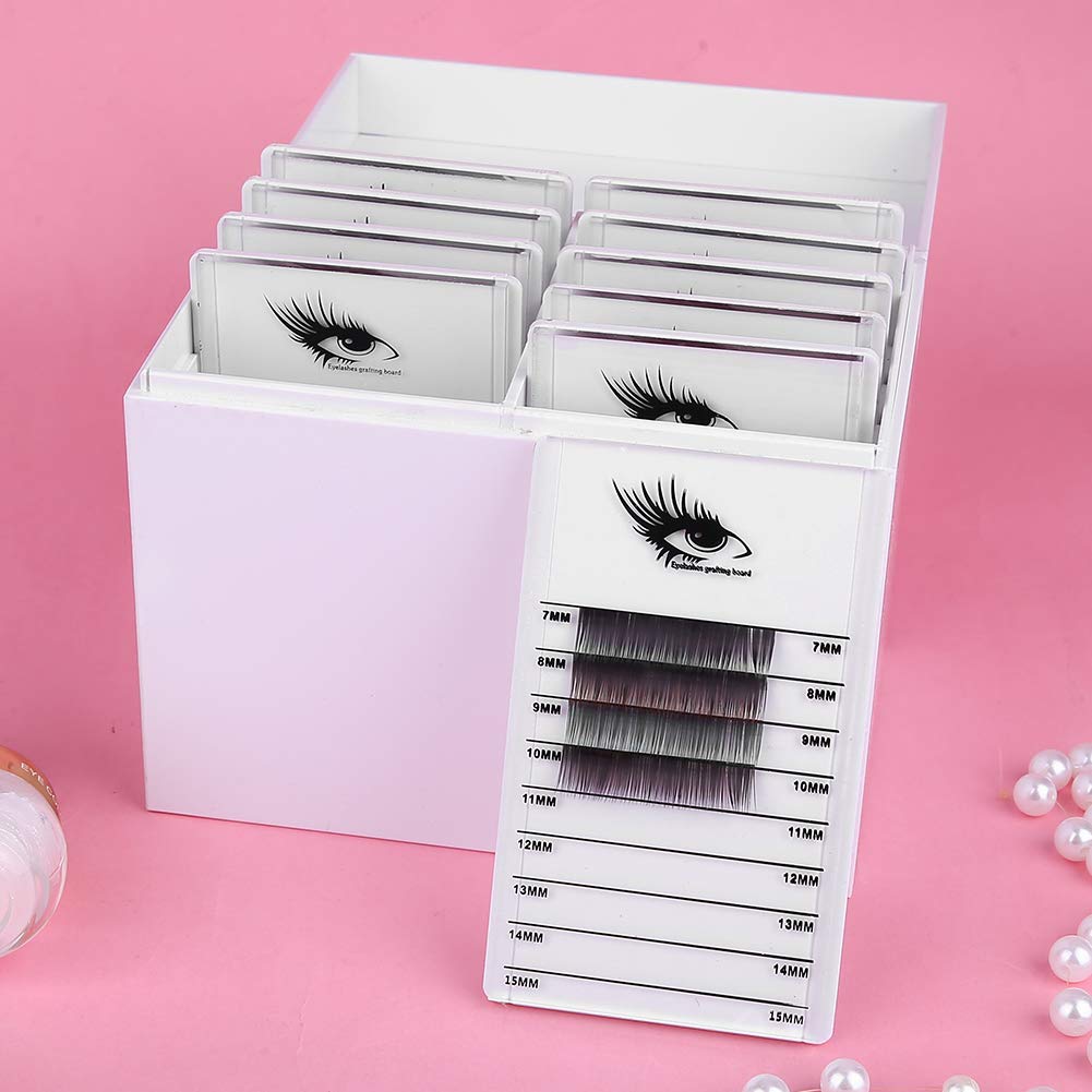 Wimpern-Aufbewahrungsbehälter, 10 Schichten Wimpernverlängerung Zubehör Transparente Wimpernanzeige