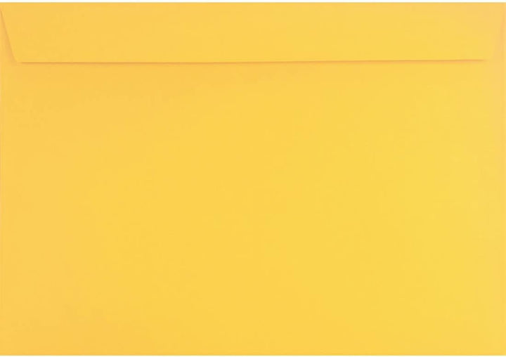 Netuno 200 Papierbriefumschläge gross ohne Fenster Gelb DIN C4 229 x 324 mm 120g Design grosse Umsch