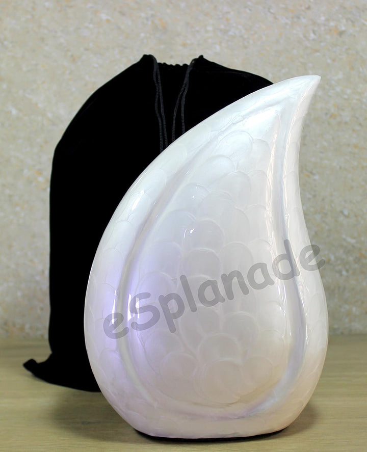 eSplanade Metall-Urnen-Gedenkglas-Behälter | Geprägte Urne in voller Grösse für die Beerdigung von A