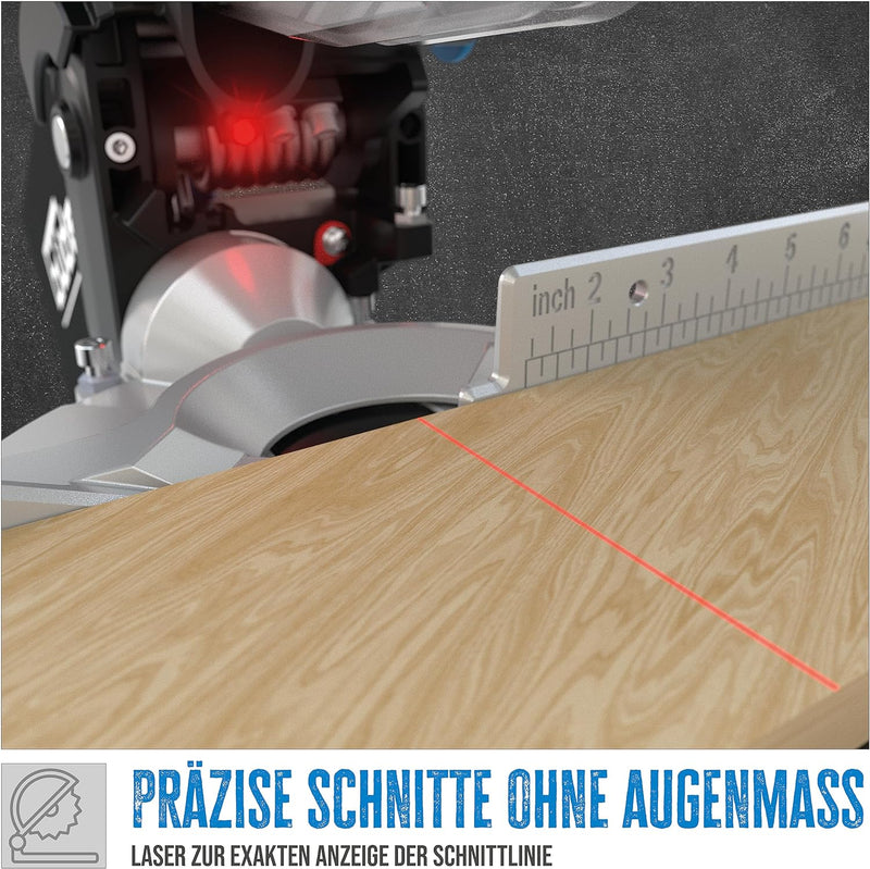 Güde Tisch- & Kappsäge TKGS 210 (2 in 1, Kapp- und Gehrungssäge & Tischkreissäge, 1500 Watt, 210 mm