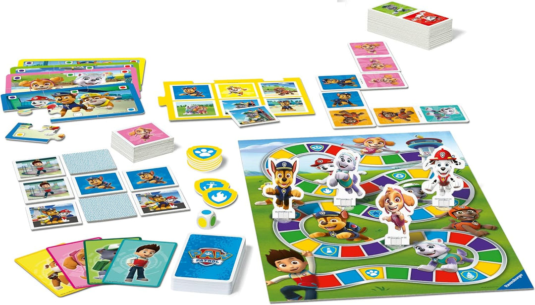 Ravensburger Paw Patrol 6-in-1 Games Compendium Set for Kids Age 3 Years Up