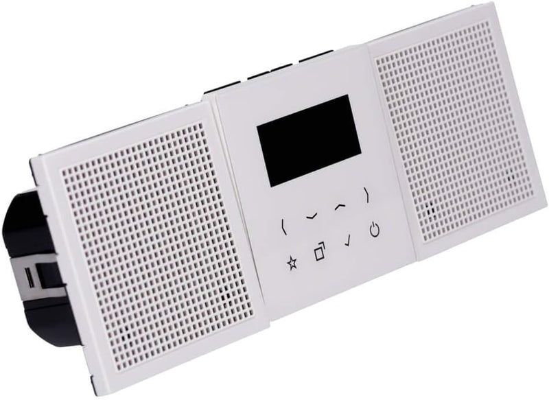 Jung Smart Radio DAB+ DABLS2WW Set Stereo Radio 4011377172470 Set Weiss mit 2 Lautsprechern, Set Wei