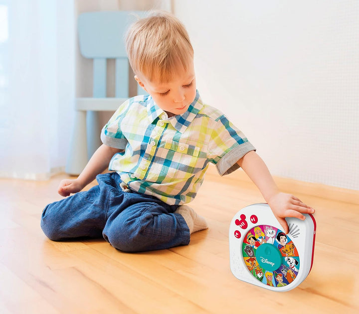Clementoni 59288 Disney Baby – Es war einmal Disneys Märchenerzähler, Hörspielbox mit Märchen, lusti