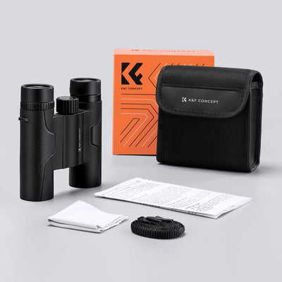 K&F Concept 10x25 Kompakt Fernglas Kinder Erwachsene, BAK4 Prism + FMC Broadband Green Film für Voge