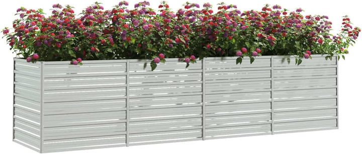 Yolola Hochbeet Metall 320 x 80 x 77 cm Grosses Hochbeet aus Metall Hochbeete für Garten, Schneckens