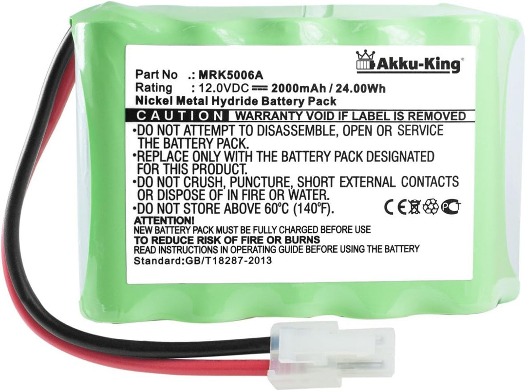 Akku-King Akku kompatibel mit Robomow Perimeter MRK5002, Perimeter Switch, Switch MRK5002C - ersetzt