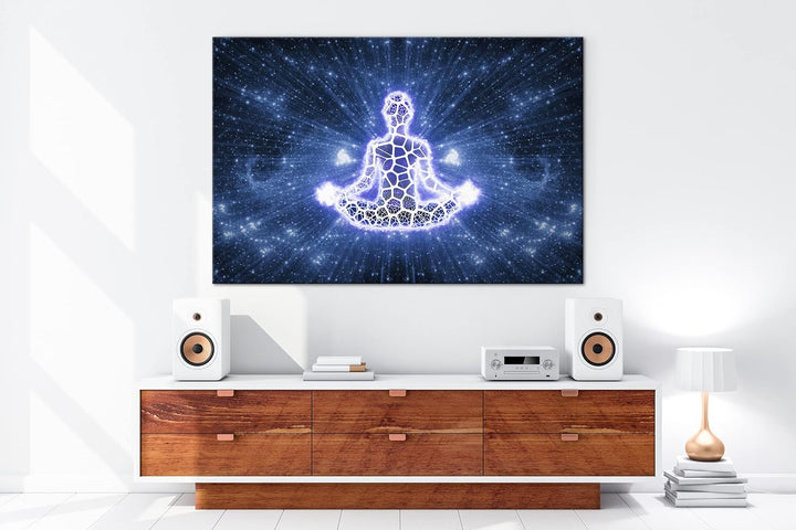 deyoli Yoga Meditation Format: 120x80 als Leinwandbild, Motiv fertig gerahmt auf Echtholzrahmen, Hoc